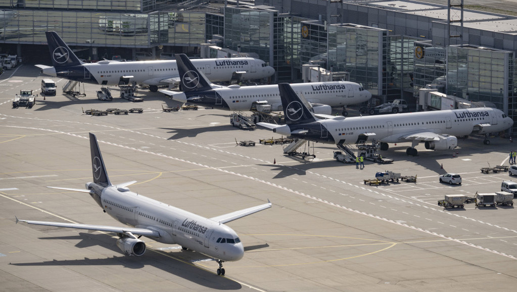 Štrajk koji će paralisati avio-saobraćaj u Nemačkoj: Otkazivanjem letova Lufthanze biće pogođeno oko 200.000 putnika
