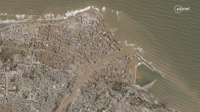 Kako izgleda grad Derna posle poplava u Libiji: Satelitski snimci prikazali razmere katastrofe