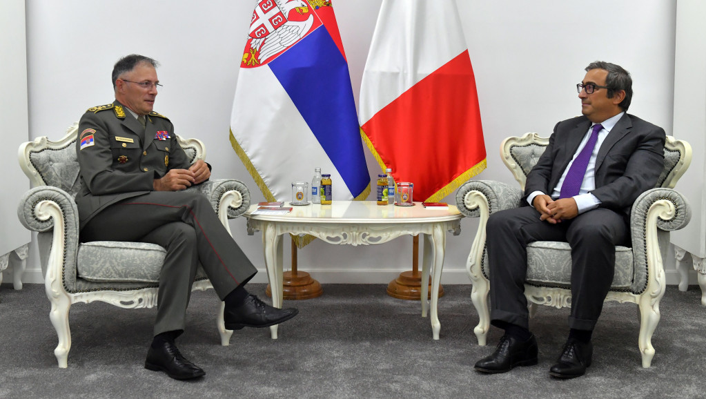 General Mojsilović sa ambasadorom Italije pri NATO: Najvažniji mir i stabilnost na KiM