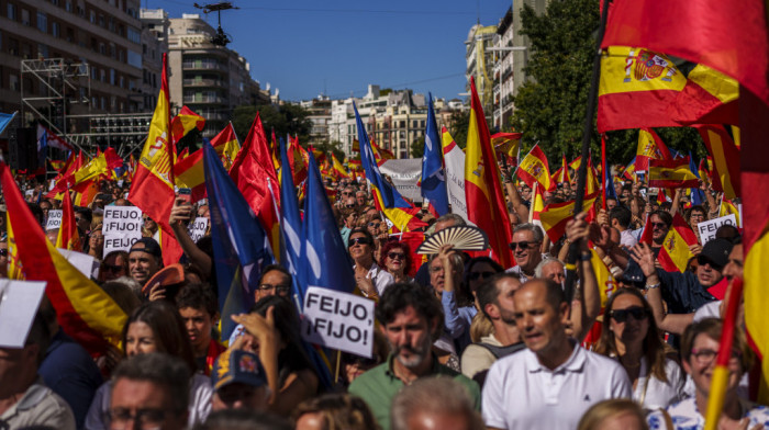 Protest u Madridu protiv plana za amnestiju katalonskih separatista