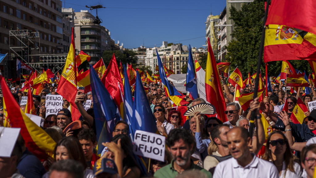 Protest u Madridu protiv plana za amnestiju katalonskih separatista