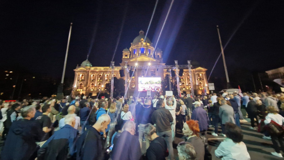 Novi protest opozicije "Srbija protiv nasilja" u Beogradu, šetnja takozvanom "medijskom trasom" i do Predsedništva