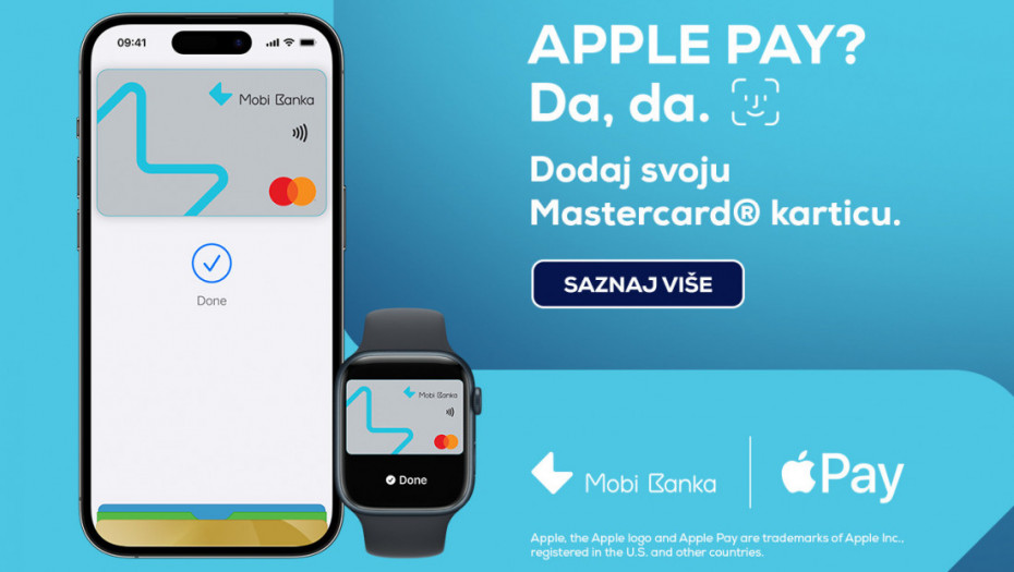 Još jedna u nizu promena: Mobi banka uvela Apple Pay