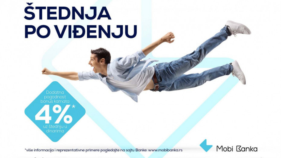 Mobi Banka predstavlja štednju po viđenju uz ukupnu kamatnu stopu od 4.01%