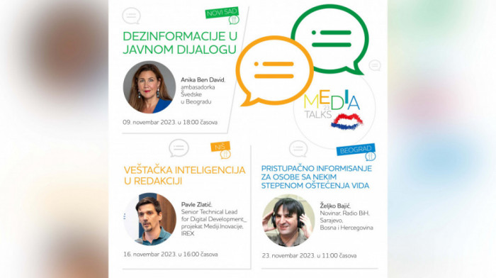 Tema "Dezinformacije u javnom dijalogu" otvara Media Talks 2023