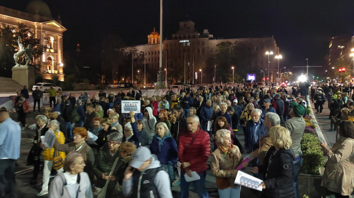 Održan još jedan protest "Srbija protiv nasilja": Organizatori najavili da je ovo bio poslednji skup u ovom formatu