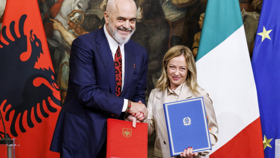 Finalizacija dogovora Rama- Meloni: Parlament Albanije sutra ratifikuje sporazum o primanju migranata iz Italije