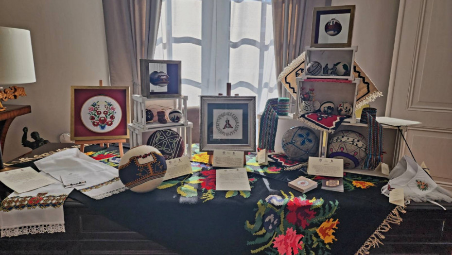 Tradicionalne rukotvorine izložene u rezidenciji ambasadora Srbije u Vašingtonu