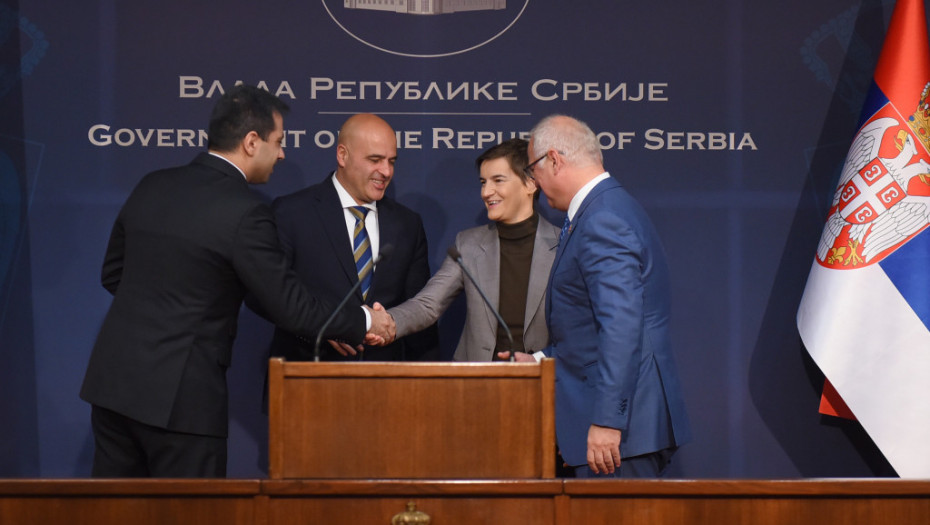 Potpisan Memorandum o izgradnji brze pruge od Niša do Skoplja, Brnabić: To će unaprediti odnose dve zemlje