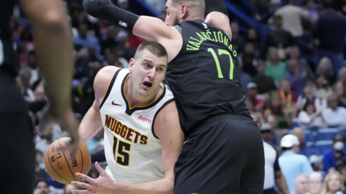 Nikola Jokić stigao do 110. tripl-dabla u NBA, Denver ipak poražen od Nju Orleansa