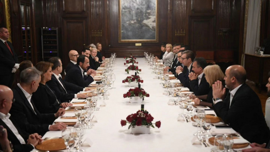 Vučić ugostio na večeri predsednika Kipra