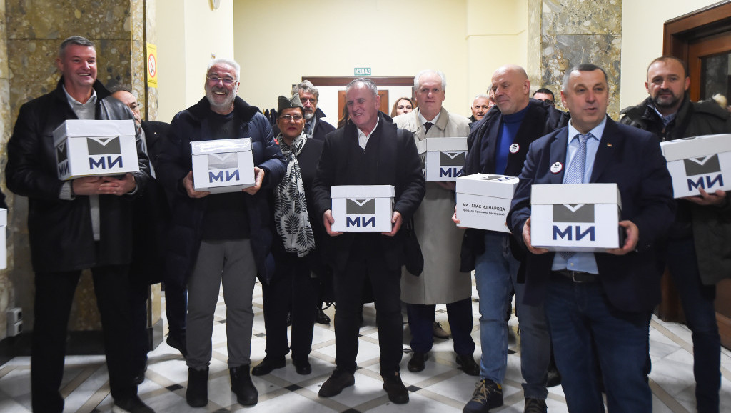 Grupa građana "MI-Glas iz naroda" predala potpise za parlamenatrne izbore
