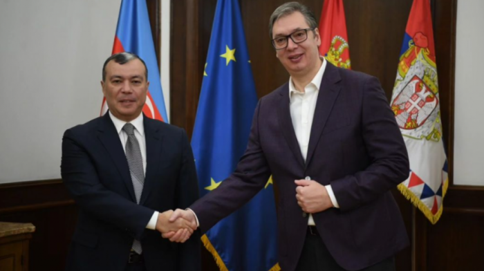 Vučić se sastao sa ministrom rada i socijalne zaštite Azejbedžana i najavio susret sa Alijevim