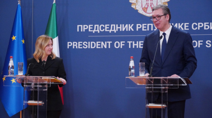 Meloni nakon sastanka sa Vučićem: Srbija može da računa na našu podršku, kako u Italiji tako i u Savetu Evrope