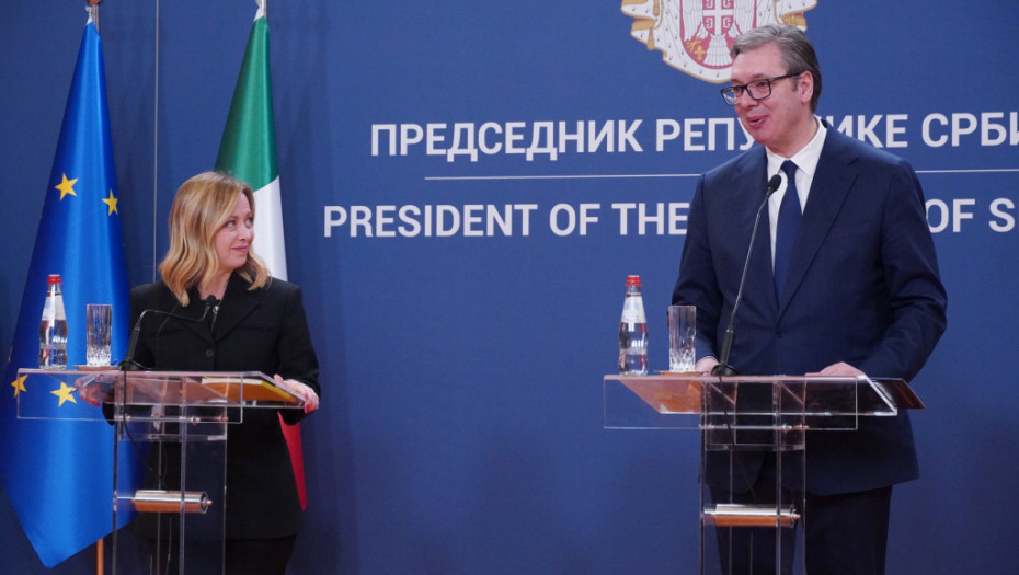 Meloni nakon sastanka sa Vučićem: Srbija može da računa na našu podršku, Zapadni Balkan je deo EU  porodice