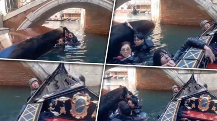 Zbog selfija završili u vodi: Grupa turista ispala iz gondole u Veneciji (VIDEO)