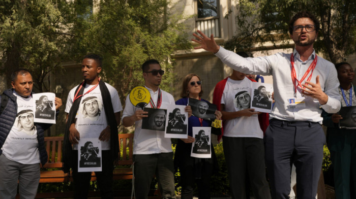 Protest na samitu COP28 UN u Dubaiju zbog zatvaranja aktivista