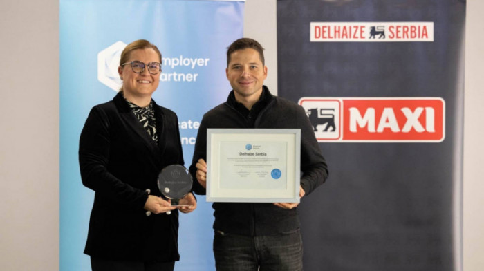 MAXI je "Poslodavac partner": Kompaniji Delez uručeno priznanje za izvrsnost u upravljanju ljudskim resursima