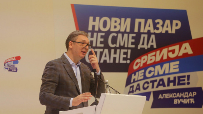 Vučić u Novom Pazaru: Vodiću politiku koja je dobra za Srbiju i sve njene građane