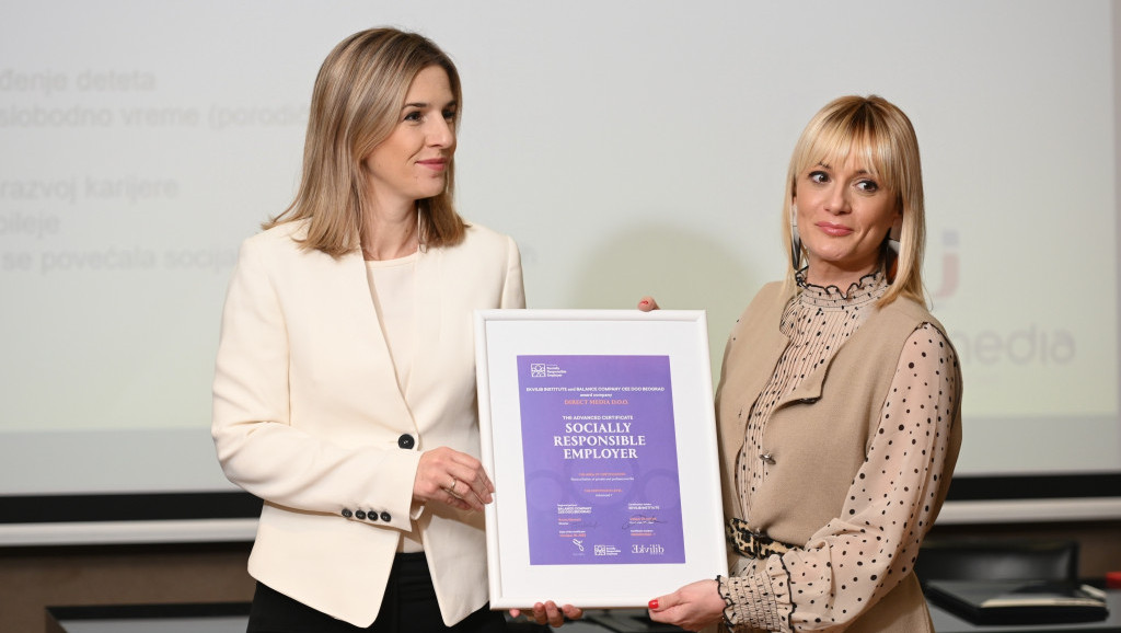Direct Media United Solutions - prva kompanija u Srbiji sa sertifikatom za društveno-odgovornog poslodavca