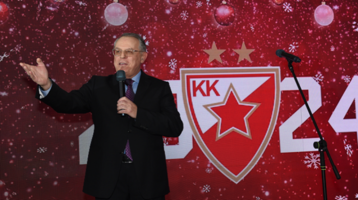 Novogodišnji koktel KK Crvena zvezda: Predsednik kluba, Nebojša Čović, najavio uspešnu 2024. godinu