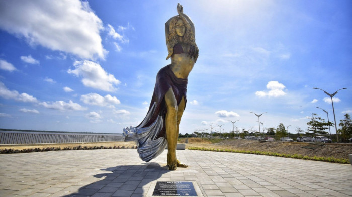 Ogromna statua Šakire otkrivena u njenom rodnom gradu u Kolumbiji