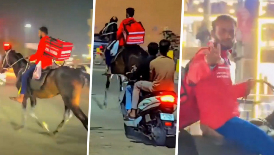 Dostavljač u Indiji hranu nosi na konju, a razlog je krajnje praktičan (VIDEO)