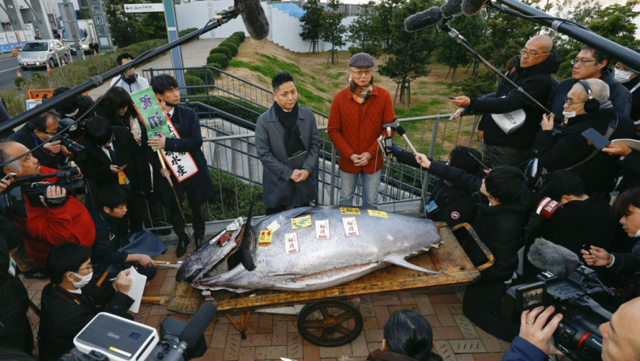 Tuna u Japanu prodata na aukciji za 789.000 dolara