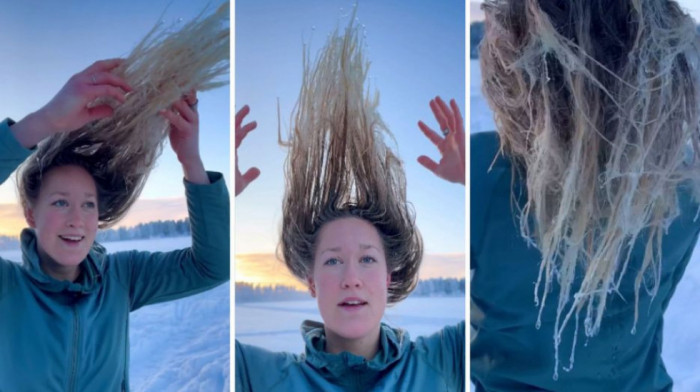 Snimak Šveđanke postao viralan na Instagramu: Šta se dešava sa dugom kosom na ekstremno niskim temperaturama