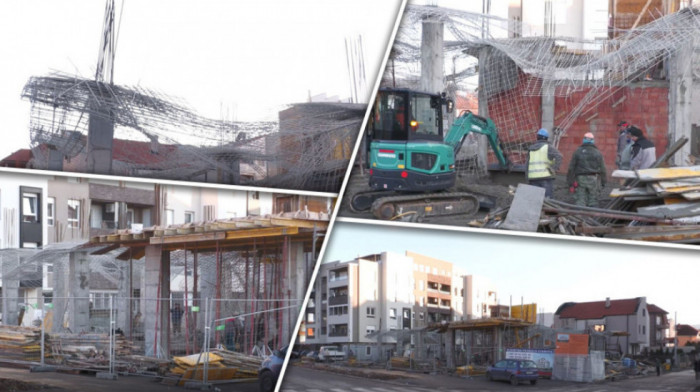 Incident na gradilištu u Nišu: Urušio se sprat zgrade, nema povređenih