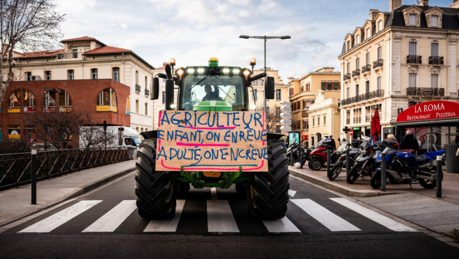 Francuski farmeri nastavljaju proteste dok vlada ne ispuni njihove zahteve