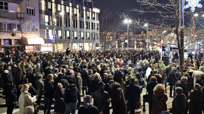 Održan protest "Srbije protiv nasilja": Okupljanje ispred Ustavnog suda, pa šetnja, zahteva se poništavanje izbora