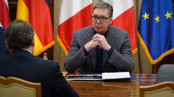 Vučić sa ambasadorima Kvinte i šefom delegacije EU: Tema sastanka ukidanje dinara na KiM, bez saopštenja za javnost