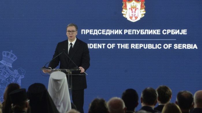 "Sretenje je za nas crveno slovo": Vučić na ceremoniji dodele odlikovanja povodom Dana državnosti