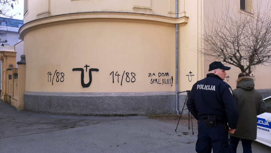 Ustaški simboli na spomeniku poginulim partizanima u Zadru, sličan incident dogodio se i u junu prošle godine