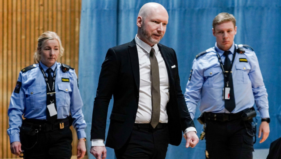 Norveški sud odbacio Brejvikovu tužbu da mu se u zatvoru krše ljudska prava