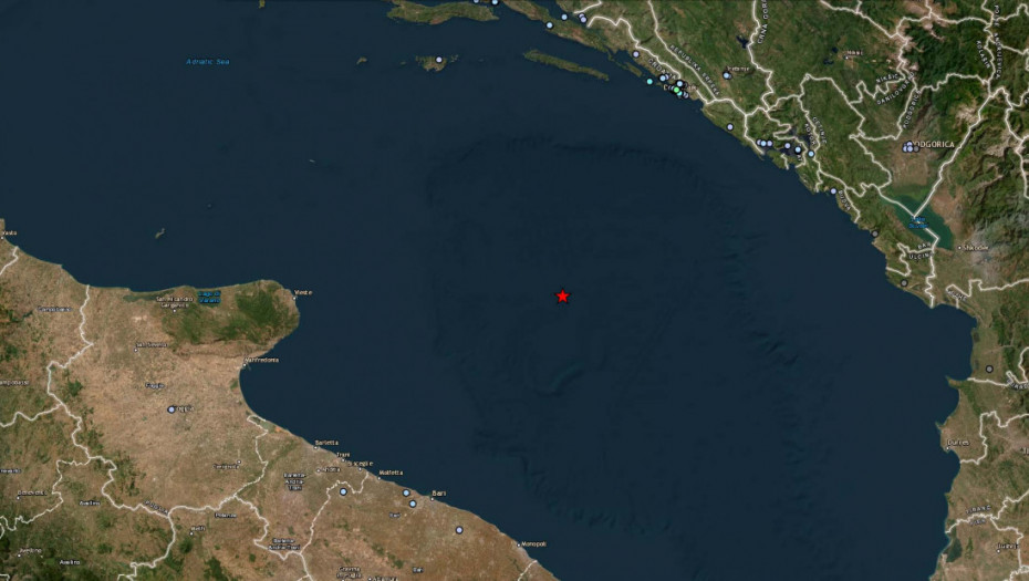 Snažan zemljotres u Jadranskom moru, osetio se u Crnoj Gori i Hrvatskoj