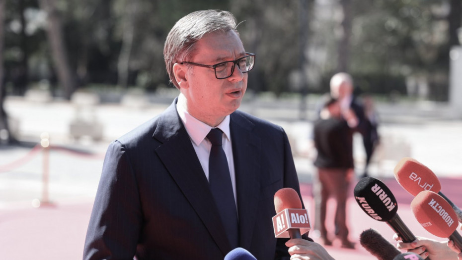 Vučić iz Tirane: Na zahtev Srbije u tekstu deklaracije se ne pominju sankcije i maligni uticaj Rusije