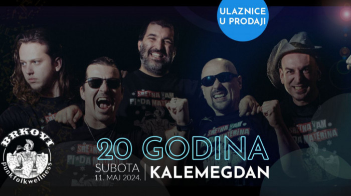 Brkovi proslavljaju 20 godina benda spektakularnim koncertom u Beogradu