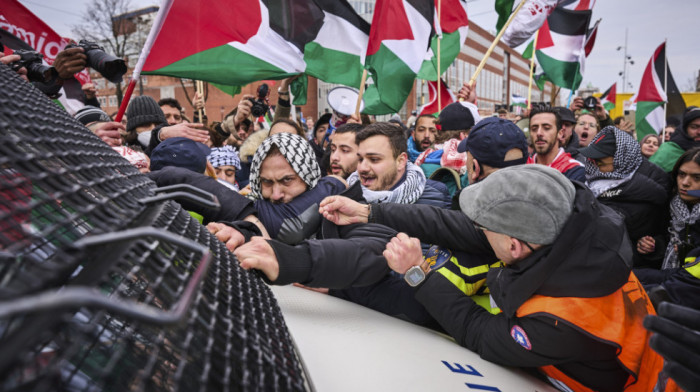 "Prekid vatre odmah": U Amsterdamu protesti zbog posete predsednika Izraela Isaka Hercoga