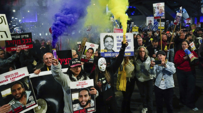 Antivladin protest u Tel Avivu: Demonstranti traže oslobađanje talaca, izbore i rušenje Netanjahua