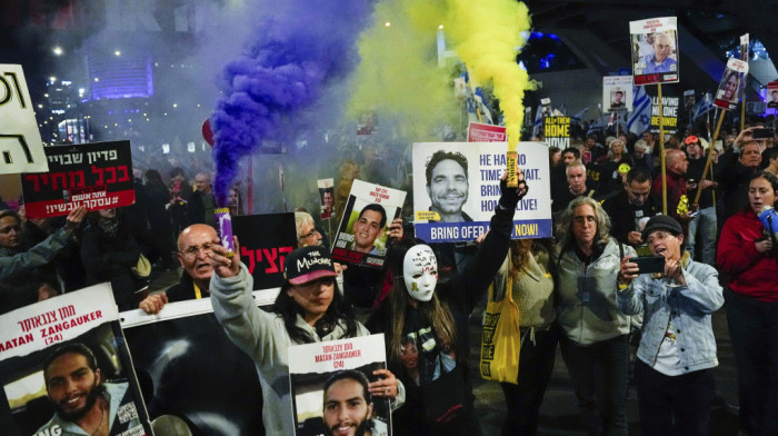 Antivladin protest u Tel Avivu: Demonstranti traže oslobađanje talaca, izbore i rušenje Netanjahua