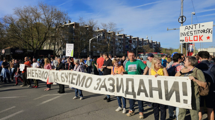 Protest stanovnika novobeogradskih blokova: "Nećemo da budemo zazidani"