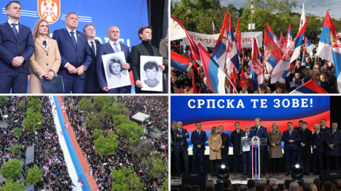 "RS niko neće poniziti": Miting "Srpska te zove" u Banjaluci