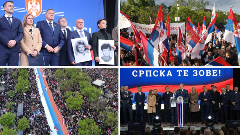 "RS niko neće poniziti": Miting "Srpska te zove" u Banjaluci