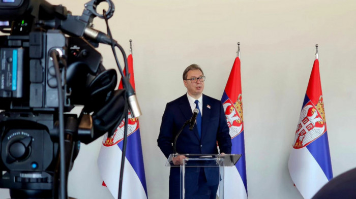Vučić na prijemu u UN: Rezolucija o Srebrenici neće dovesti do mira u regionu