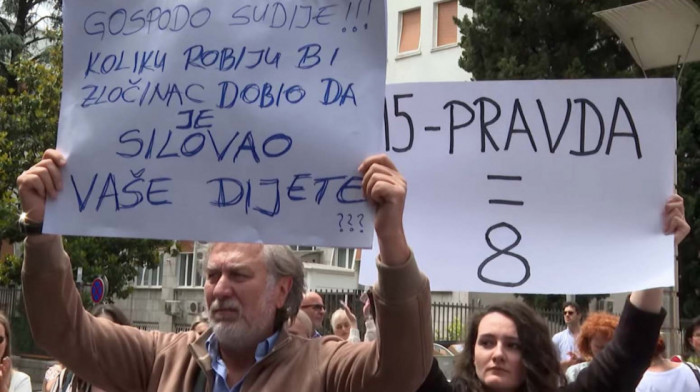 Protesti u Podgorici zbog smanjenja kazne silovatelju devojčice