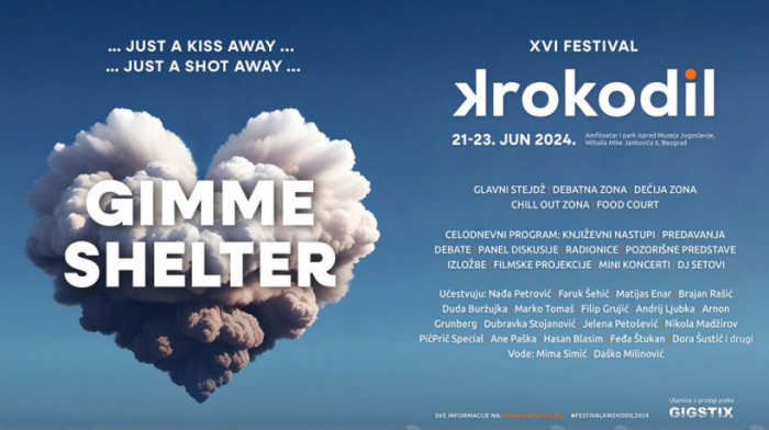 "Gimme Shelter": Tema ovogodišnjeg Književnog festivala Krokodil inspirisana pesmom Rolling Stones-a