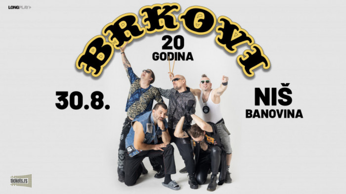 Koncert Brkova 30. avgusta u niškoj Banovini