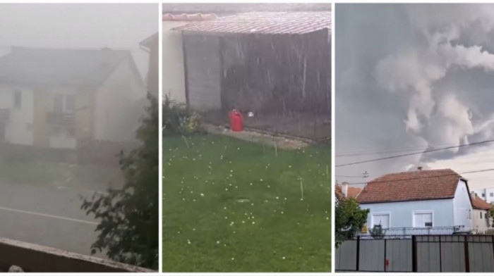 Hitno upozorenje RHMZ: Olujno nevreme stiglo u Bačku Palanku, vetar nosi sve pred sobom, oglasio se i AMSS